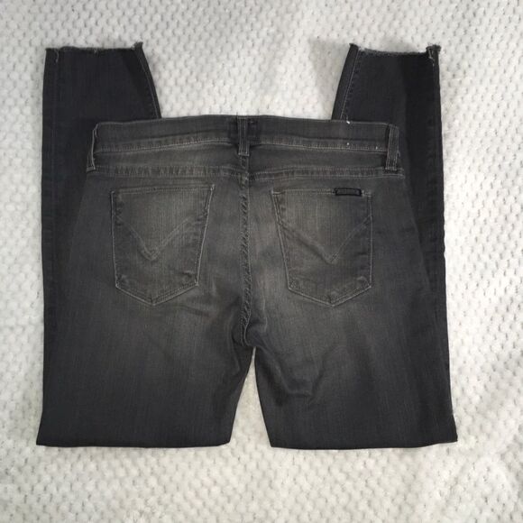 Hudson Jeans, Krista Super Skinny, gray, size 28. Raw hem, factory fading, EUC - Picture 1 of 11